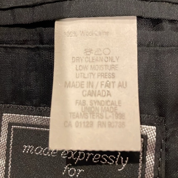 Ralph Lauren - Dillards Men 3-piece Suit Navy Pinstripe J-40R/V-Med/Pants 30-31W - Picture 4 of 16